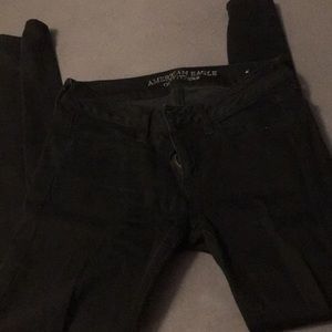 EUC - American Eagle black jeggings size 4
